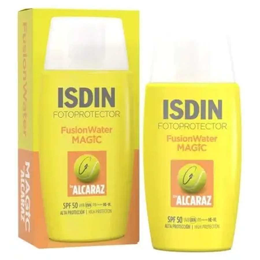 Isdin Fotoprotector Fusion Water Magic Сонцезахисний крем SPF 50, 50 мл, обмежена серія від Алькараса: ціни та характеристики