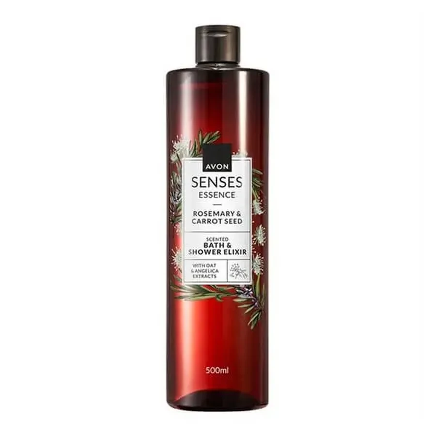 Avon Senses Essence, эликсир для ванны, розмарин и семена моркови, 500 мл: цены и характеристики