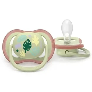 Соска AVENT Silicone Ultra Air для детей от 6 до 18 месяцев, 2 шт., универсальная [SCF087/17]