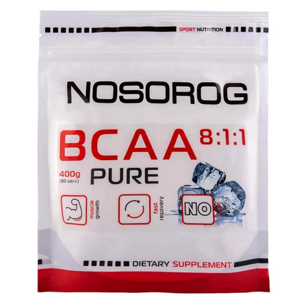 Амінокислотний комплекс BCAA 8:1:1, 400 г, Nosorog: ціни та характеристики