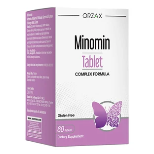 Витаминный комплекс во время менопаузы Minomin, 60 таблеток, Orzax