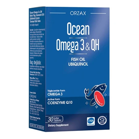Омега-3 + коэнзим Q10, 30 капсул, Orzax: цены и характеристики