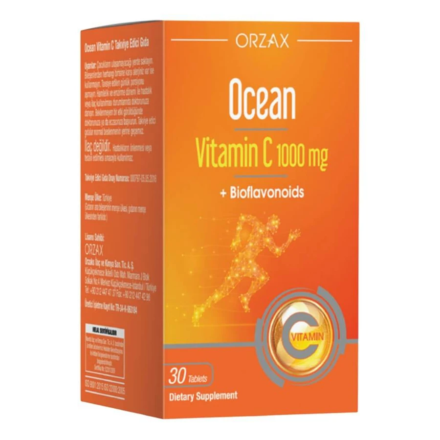 Витамин С, Ocean Vitamin C, 1000мг, 30 таблеток, Orzax: цены и характеристики