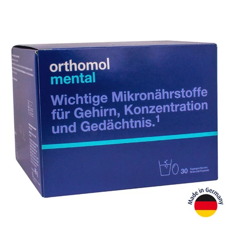 Orthomol Mental для активизации мозговой деятельности и ЦНС, Orthomol: цены и характеристики