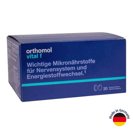 Orthomol Vital F вітаміни для жінок (капсули), Orthomol: ціни та характеристики