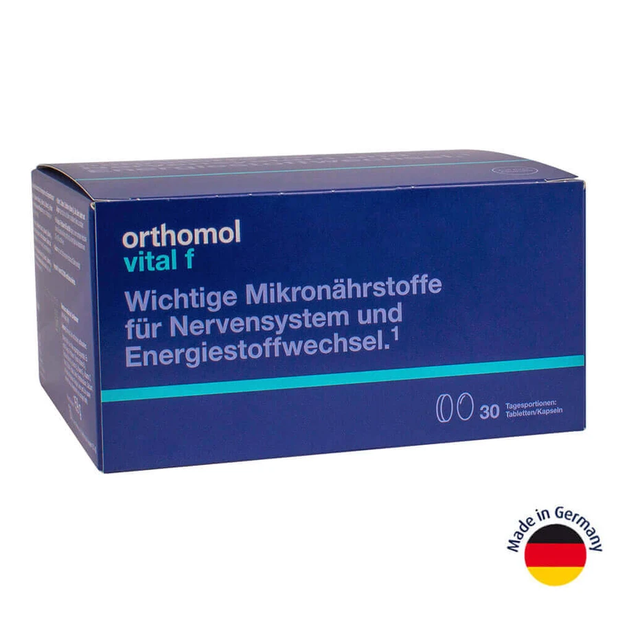 Orthomol Vital F вітаміни для жінок (капсули), Orthomol: ціни та характеристики