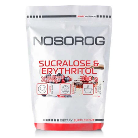 Низкоуглеводный подсластитель (сукралоза и эритритол), 300 г, Nosorog: цены и характеристики