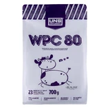 Сывороточный протеин WPC 80, 700 г, со вкусом малинового мороженого, UNS