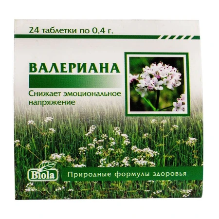 БАД Валеріана, 24 таблетки, Biola: ціни та характеристики