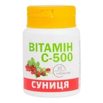 Вітамін С-500 зі смаком суниці, 30 таблеток, Красота та Здоров'я: ціни та характеристики