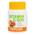 Витамин С-500 со вкусом персика, 30 таблеток, Красота та Здоров'я: цены и характеристики