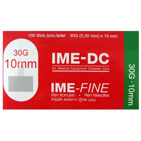 Ланцети (голки) IME-FINE 31G (0,3 мм) x 10,0 мм, 100 шт.: ціни та характеристики