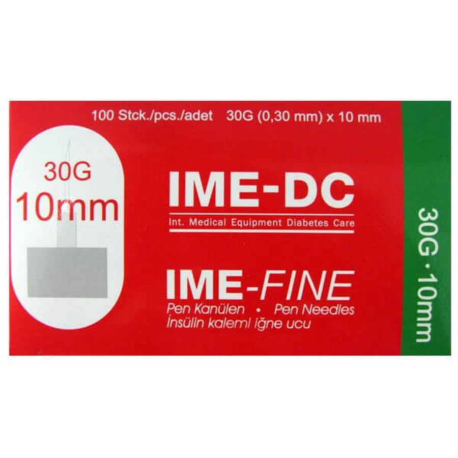 Ланцети (голки) IME-FINE 31G (0,3 мм) x 10,0 мм, 100 шт.: ціни та характеристики