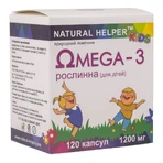 Омега-3 рослинна, для дітей, 120 капсул, Natural Helper: ціни та характеристики