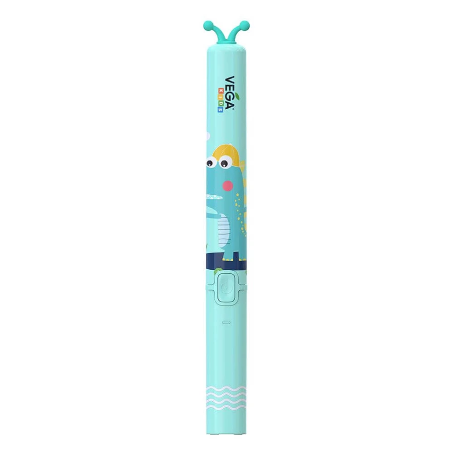 Електрична дитяча звукова зубна щітка Vega Kids VK-500B, бірюзова: ціни та характеристики