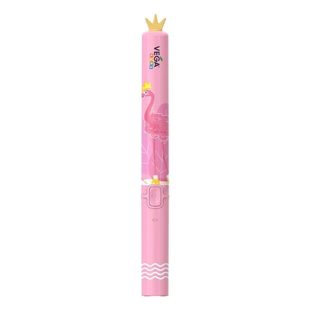 Електрична дитяча звукова зубна щітка Vega Kids VK-500 Р, рожева: ціни та характеристики