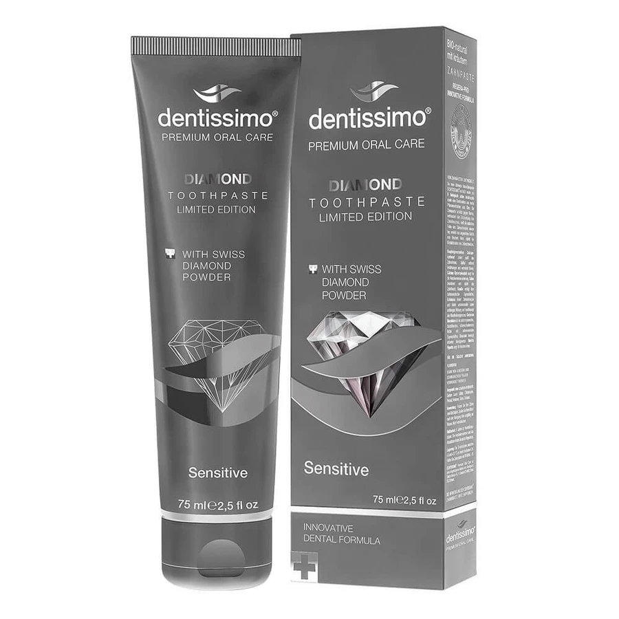 Зубная паста Diamond, с алмазной пудрой, для чувствительных зубов, 75 мл, Dentissimo: цены и характеристики