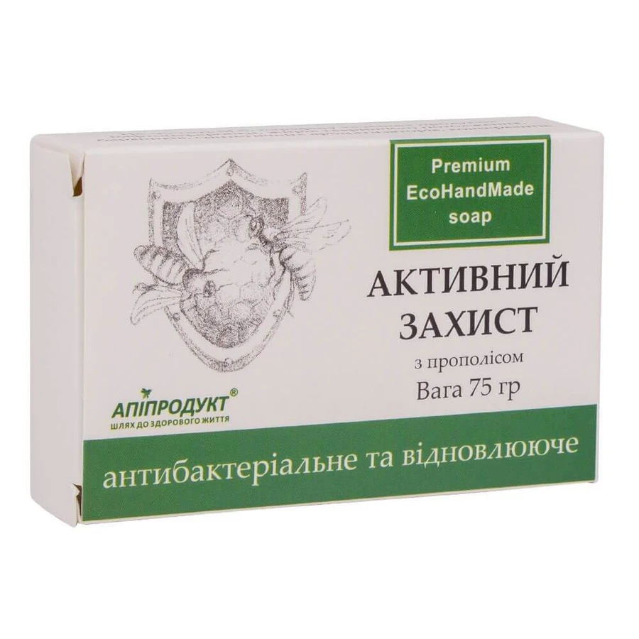 Мило "Активний захист", 75 г, Апіпродукт: ціни та характеристики