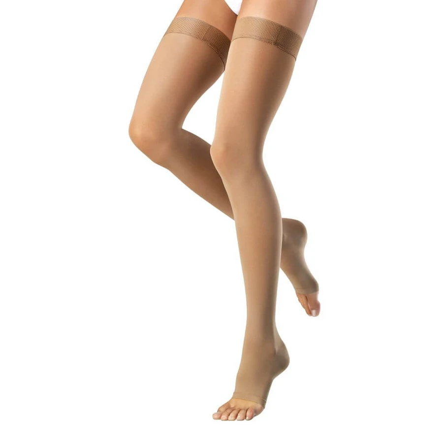 Чулки компрессионные, 2 класс, 23-32 мм рт.ст., бежевые, открытый носок, Venosan 6002-1-Укороченная: цены и характеристики