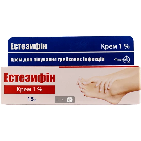 Естезифін крем 1 % туба 15 г: ціни та характеристики