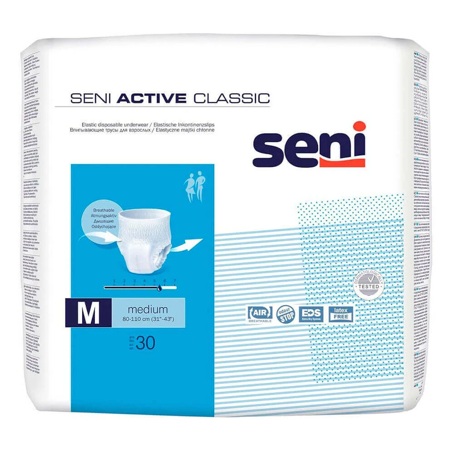 Подгузники Seni Active Classic Medium, 10 шт.: цены и характеристики