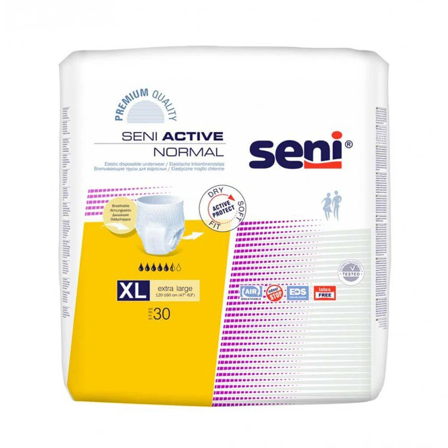 Подгузники Seni Active Normal Extra Large, 30 шт.: цены и характеристики
