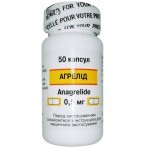 Агрелид капс. 0,5 мг фл. №50: цены и характеристики