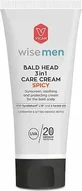 WISE Men Bald Head 3 в 1 Крем для догляду Spicy: сонцезахисний, заспокійливий та захисний засіб для шкіри голови, 100 мл