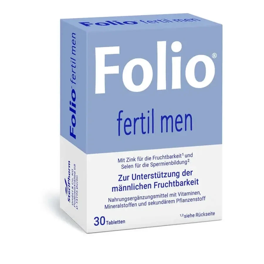Таблетки Folio Fertil men, 30 шт.: цены и характеристики