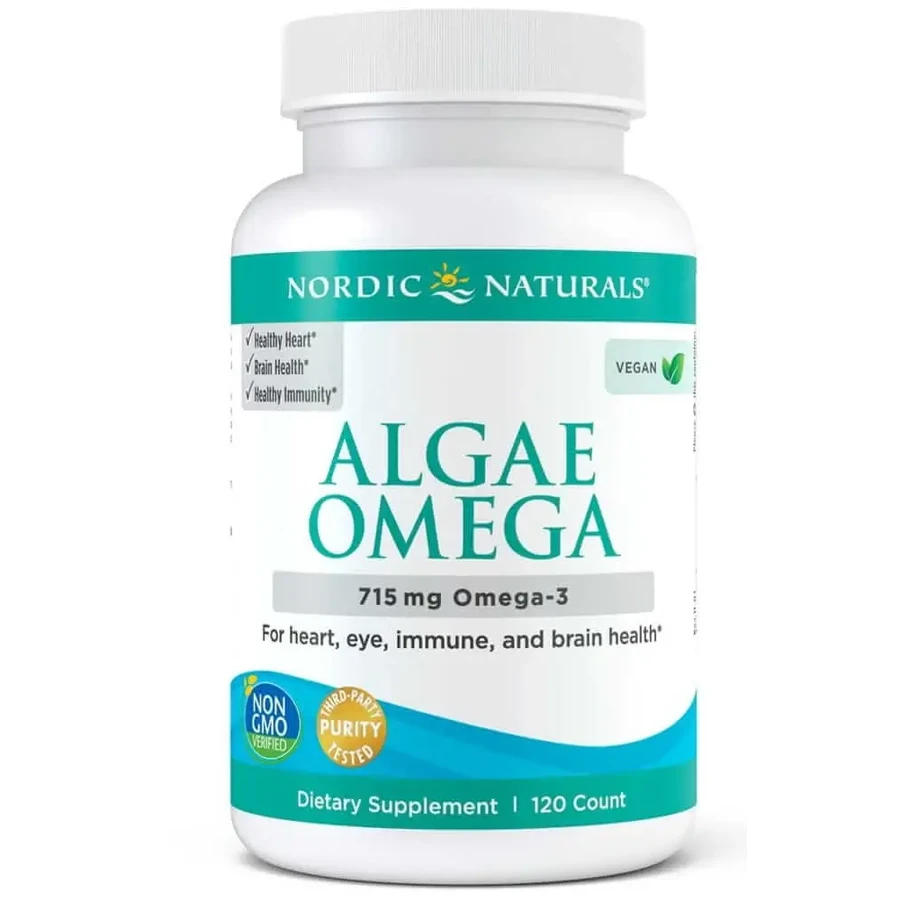 Веганские омега-3 из водорослей, 120 капсул, Nordic Naturals: цены и характеристики
