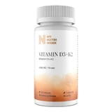 Вітамін D3+К2, Vitamin D3+K2, My Nutri Week, 4000 МО/50 мкг, 120 капсул