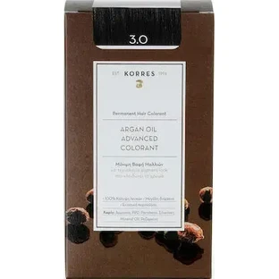 KORRES Argan Oil Advanced Colorant Краска для волос 3.0 Темно-коричневый натуральный
