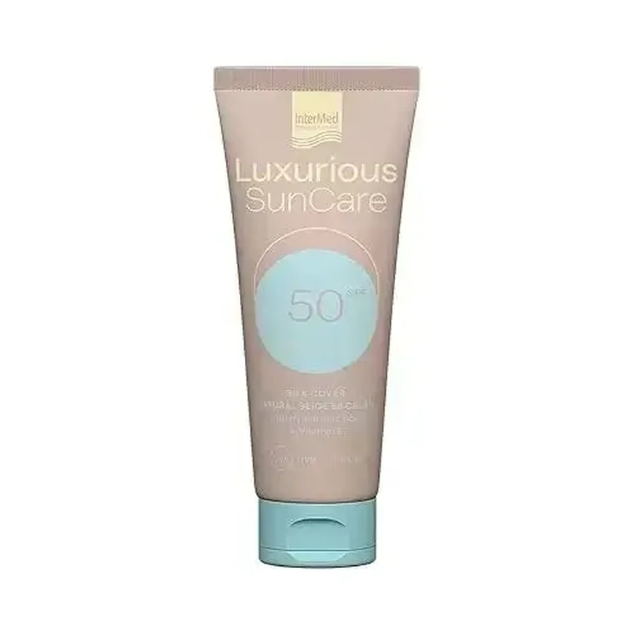 InterMed Luxurious Suncare Silk Cover — солнцезащитная пудра для лица SPF50, 12 г: цены и характеристики