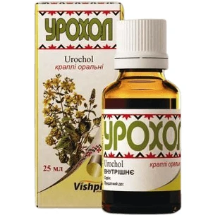Урохол крап. орал. фл. 25 мл
