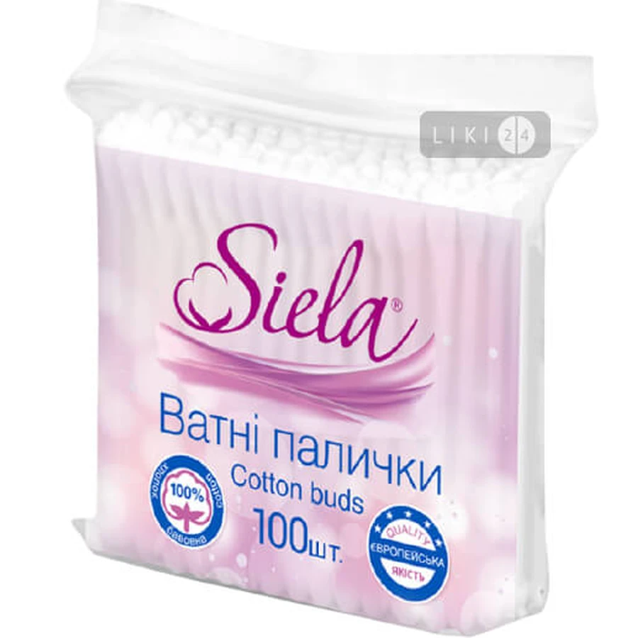 Ватные палочки Siela 100 шт: цены и характеристики