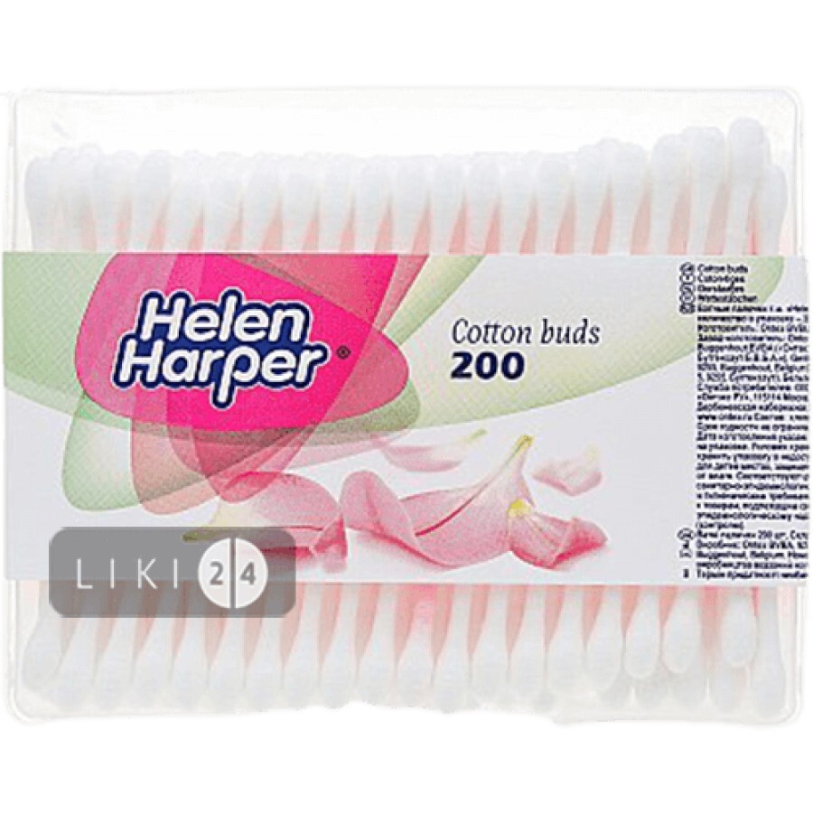 Ватні палички Helen Harper 200 шт: ціни та характеристики