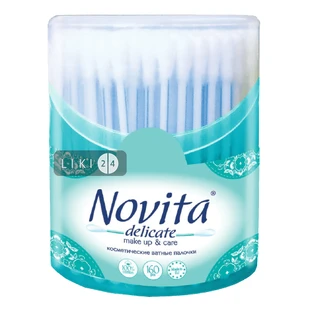 Палочки ватные Novita Delicate 160 шт в банке