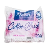 Ватные палочки Aura 200 шт пакет
