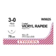 Шовный материал Vicryl Rapide W9925 Polyglactin 910, 3/0, 75 см, игла 16 мм режущая 3/8, неокрашеный 