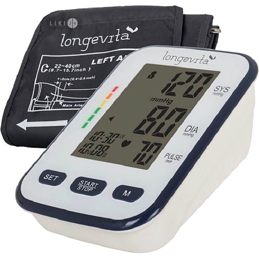 Вимірювач автоматичний артеріального тиску Longevita BP-102M: ціни та характеристики