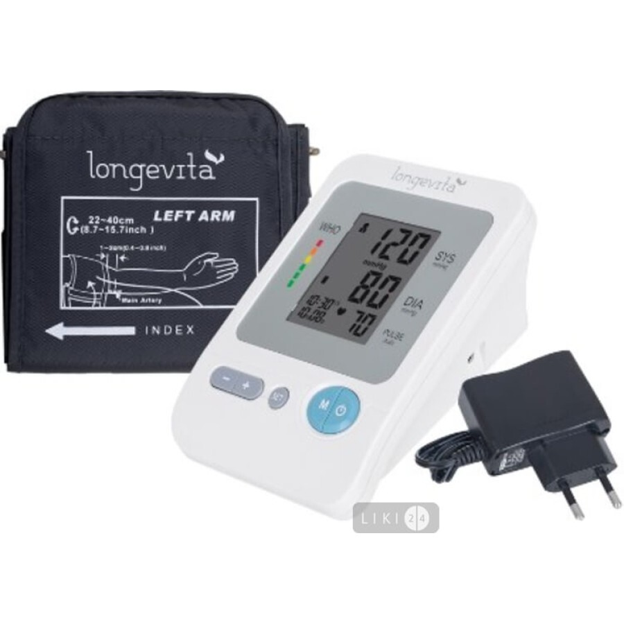 Вимірювач  артеріального тиску автоматичний Longevita BP-1304: ціни та характеристики