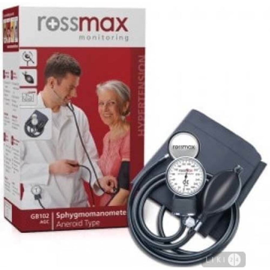 Вимірювач артеріального тиску Rossmax GB 102: ціни та характеристики
