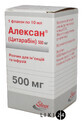 Алексан р-н д/ін. та інф. 500 мг фл. 10 мл