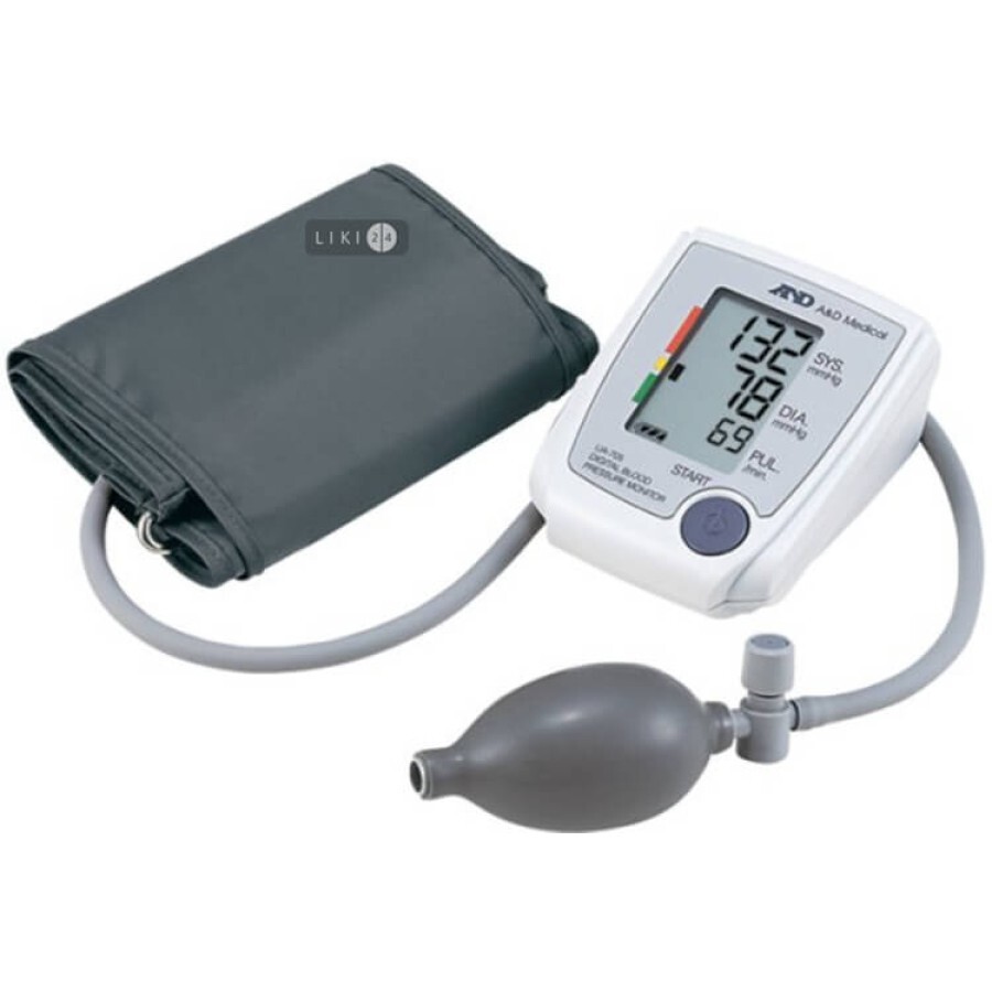 Измеритель артериального давления и частоты пульса AND цифровой UA-705: цены и характеристики