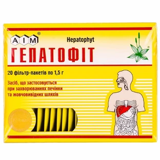 Гепатофіт збір фільтр-пакет 1,5 г №20