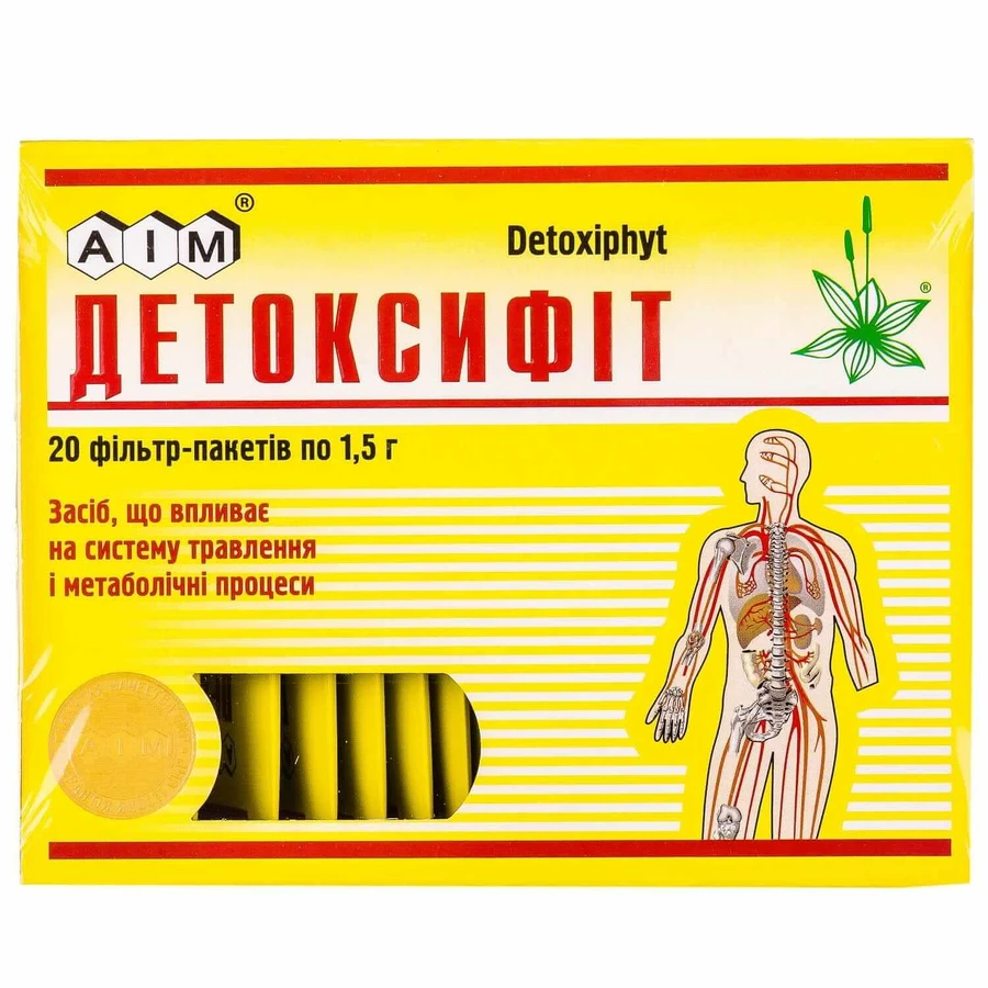 Детоксифіт збір фільтр-пакет 1,5 г №20: ціни та характеристики