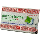 Витамин-ка с аскорбиновой кислотой, эвкалиптом, ментолом табл. 3 г №6