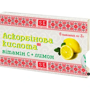 Вітамін-ка з аскорбіновою кислотою, лимон табл. 3 г №6