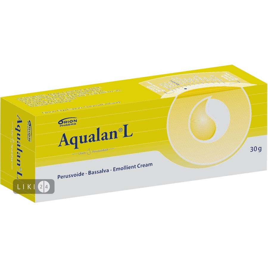 Крем для тіла Aqualan L для дітей і дорослих пом'якшуючий і зволожуючий для чутливої шкіри 30 г: ціни та характеристики