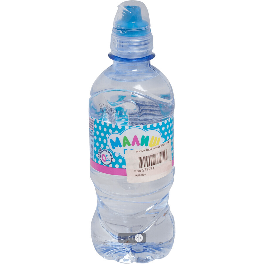Вода питьевая Малыш спорт детская 0.33 л: цены и характеристики